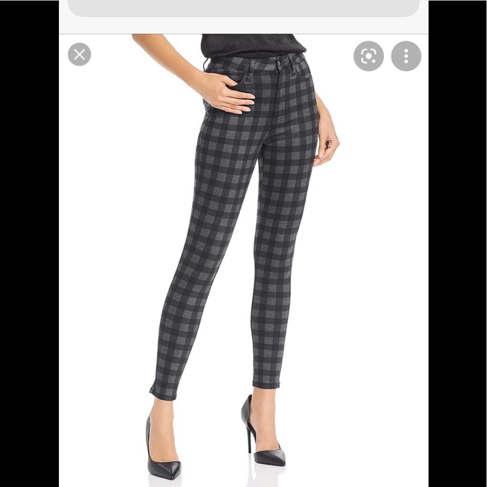 AQUA printed five-pocket skinny pants